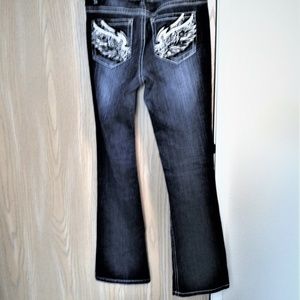 Love Nation Sequin Wings  Embellished Jeans